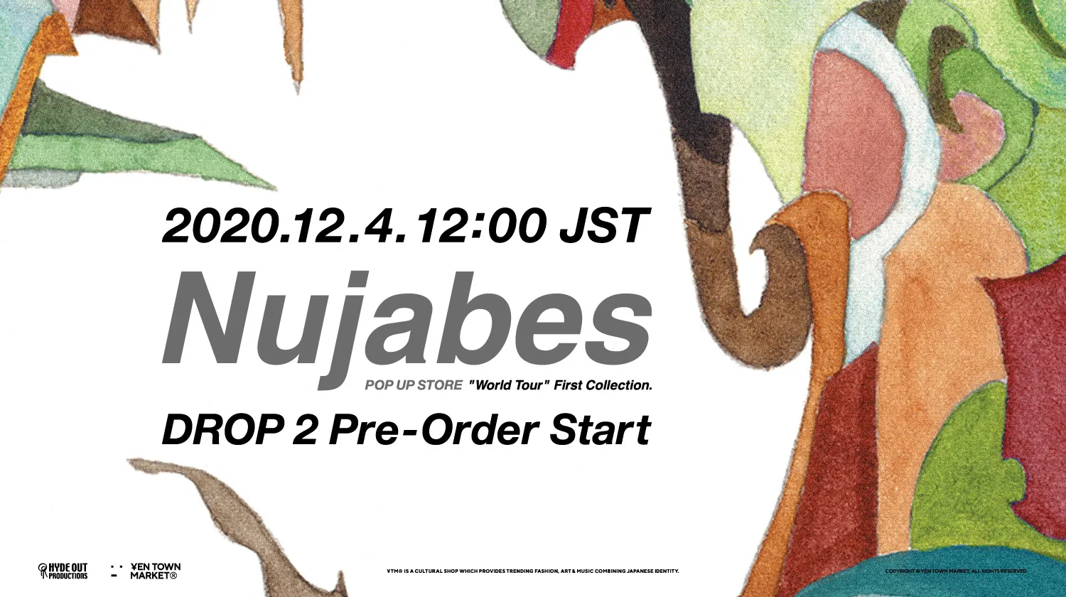 Nujabesのオフィシャルポップアップ 第二弾のプレオーダーが12月4日 